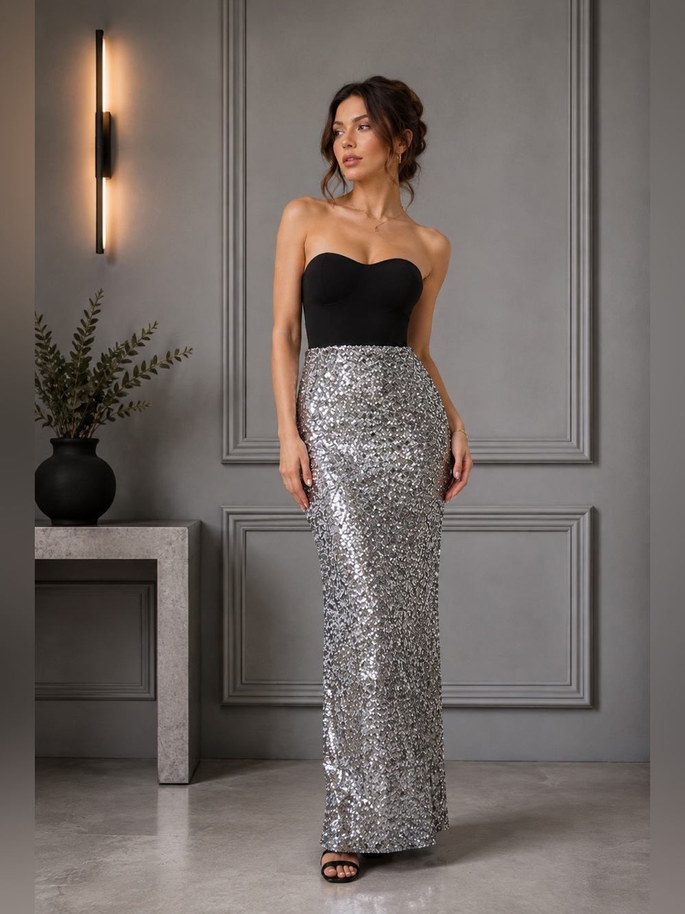 Dress The Population Vada Sequin dress B2405